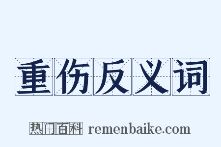 重伤反义词是什么意思的图片